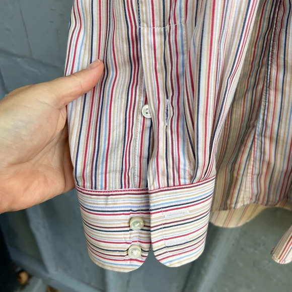 Burberry London Vintage Longsleeve Buttondown Cotton Shirt, size 15 1/2” - Picture 4 of 9